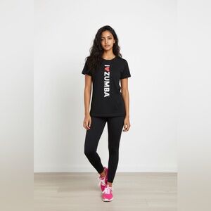 Zumba Fitness Black and White T-Shirt